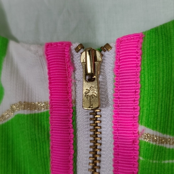 Lilly Pulitzer 0 Stringer Large Glitter Delia Shift Dress 68731 - Picture 4 of 7